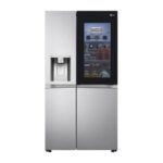 REFRIGERATEUR LG SIDE BY SIDE KNOCK KNOCK AVEC FONTAINE GRIS GCX257CSES