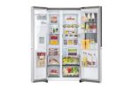 REFRIGERATEUR LG SIDE BY SIDE KNOCK KNOCK AVEC FONTAINE GRIS GCX257CSES