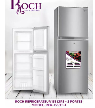 REFRIGERATEUR ROCH 2PORTES 135LITRES GRIS RFR135DTJ