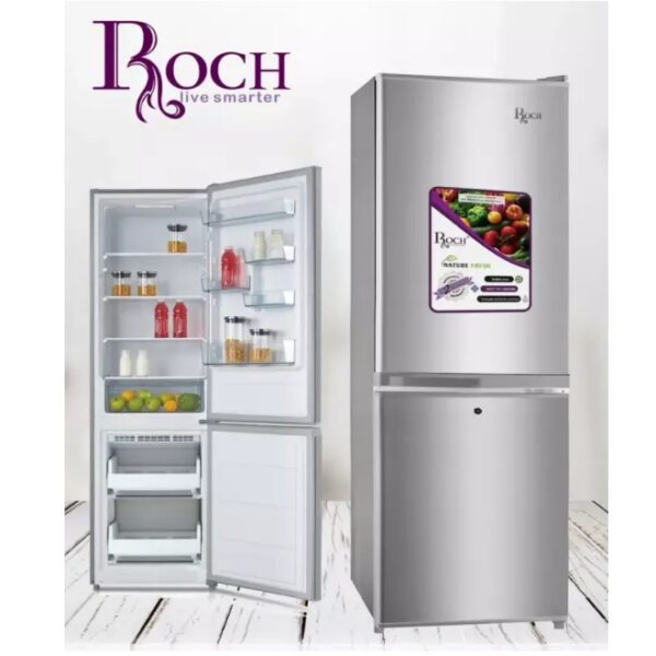 REFRIGERATEUR ROCH COMBINE 2TIROIRS 150L SILVER RFR150DBL