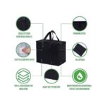 Sac à Lunch Portable, Sac Isolé En Papier D'aluminium Non Tissé Pour Véhicule, Sac Isotherme - Noir