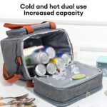 Sac Isotherme Pour Déjeuner, Sac à Déjeuner Double Couche, Sac à Déjeuner Réutilisable