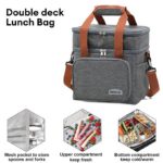Sac Isotherme Pour Déjeuner, Sac à Déjeuner Double Couche, Sac à Déjeuner Réutilisable