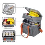 Sac Isotherme Pour Déjeuner, Sac à Déjeuner Double Couche, Sac à Déjeuner Réutilisable