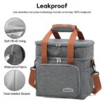 Sac Isotherme Pour Déjeuner, Sac à Déjeuner Double Couche, Sac à Déjeuner Réutilisable