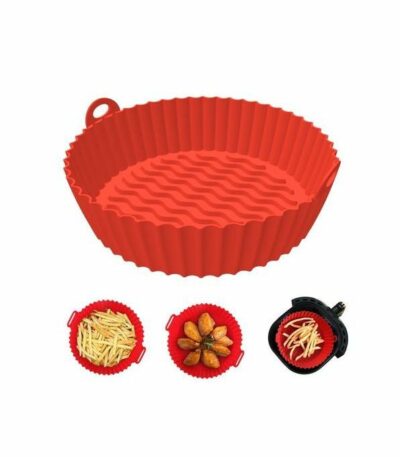 Silicone Pot For Air Fryer, Non-Stick Silicone Coating