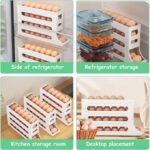 Support à œufs pour réfrigérateur - 4 étages - Roulement automatique - Grande capacité
