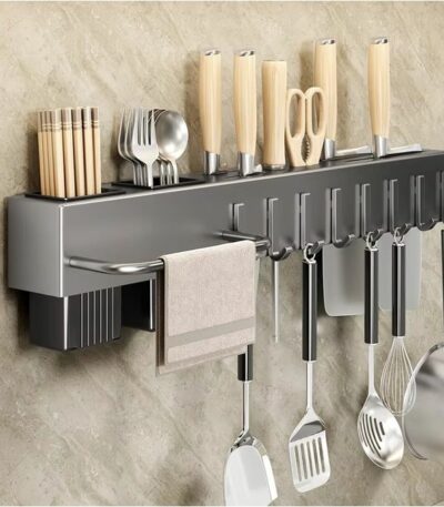 Support à Outils Multifonctionnel Mural-support De Rangement Pour Outils De Cuisine