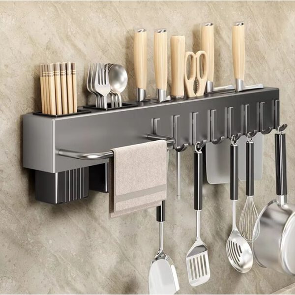 Support à Outils Multifonctionnel Mural-support De Rangement Pour Outils De Cuisine
