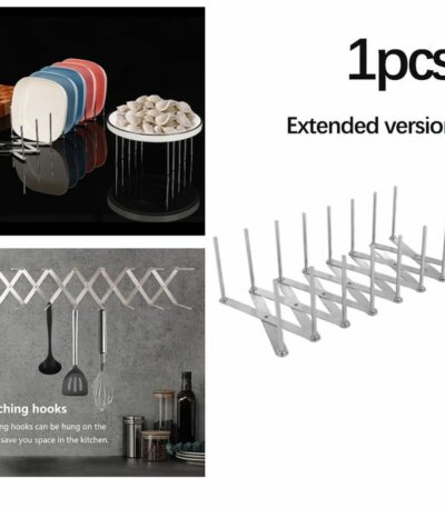 Support De Couvercle De Casserole/support D'assiette En Acier Inoxydable, Support De Rangement Réglable