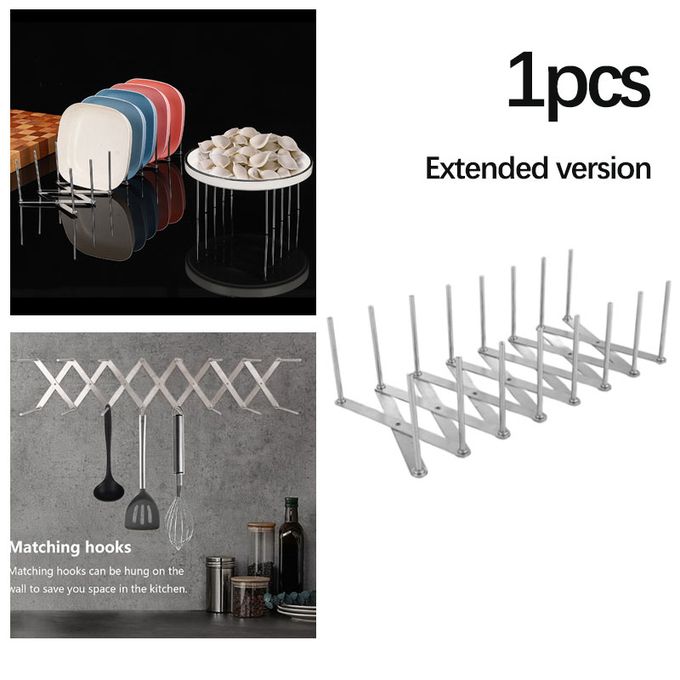Support De Couvercle De Casserole/support D'assiette En Acier Inoxydable, Support De Rangement Réglable