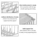 Support De Couvercle De Casserole/support D'assiette En Acier Inoxydable, Support De Rangement Réglable