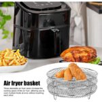Support De Cuisson/déshydratation Pour Friteuse à Air à Trois Couches, Adapté à L'autocuiseur De Friteuse à Air