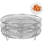 Support De Cuisson/déshydratation Pour Friteuse à Air à Trois Couches, Adapté à L'autocuiseur De Friteuse à Air