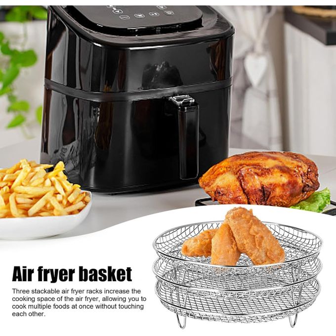 Support De Cuisson/déshydratation Pour Friteuse à Air à Trois Couches, Adapté à L'autocuiseur De Friteuse à Air