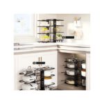 Support De Rangement De Cuisine Multifonctionnel Pliable,support De Rangement Pour Couvercle De Pot