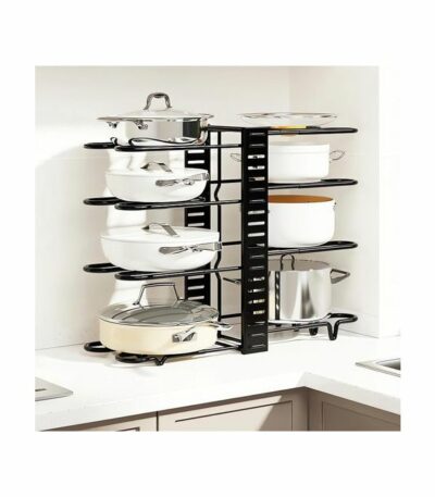 Support De Rangement De Cuisine Multifonctionnel Pliable,support De Rangement Pour Couvercle De Pot
