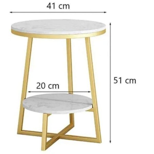 Table basse moderne en forme de CERCLE - bois