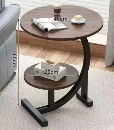 Table basse moderne en forme de CERCLE - bois