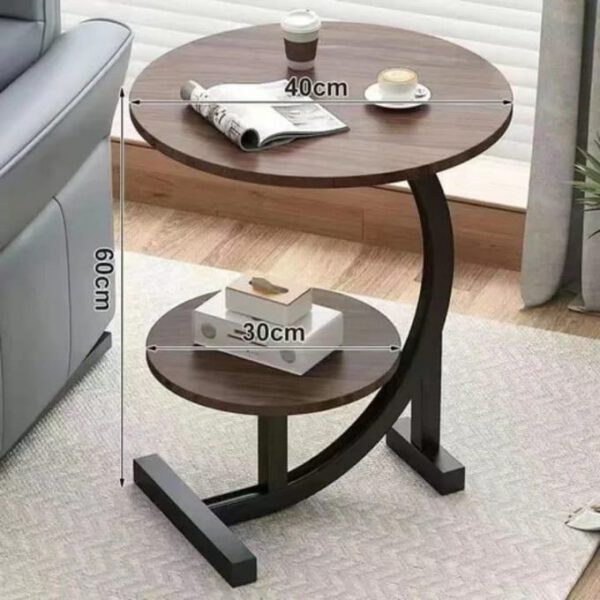 Table basse moderne en forme de CERCLE - bois