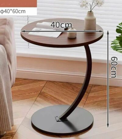 Table basse ronde, 1 petite table d'appoint, table d'appoint pour petits espaces, table basse en bois, table de chevet rustique, table de chevet, table basse, table à goûter