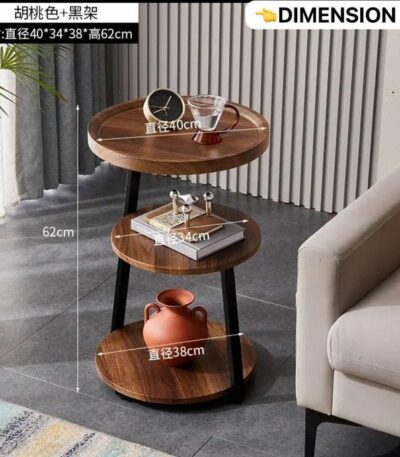 Table d'appoint de canapé Table d'appoint de canapé, Petite Table Basse, Salon, Maison, Petite Table d'appoint Ronde, Table d'appoint à Trois Niveaux, Table d'angle Table Basse