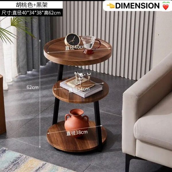 Table d'appoint de canapé Table d'appoint de canapé, Petite Table Basse, Salon, Maison, Petite Table d'appoint Ronde, Table d'appoint à Trois Niveaux, Table d'angle Table Basse