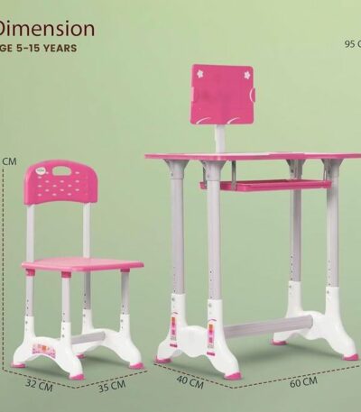 Table d'étude BEE pour enfants Ensemble de bureau et de chaises fonctionnels, table d'étude scolaire réglable en hauteur pour enfants, fente et tiroirs pour porte-livres, tables...
