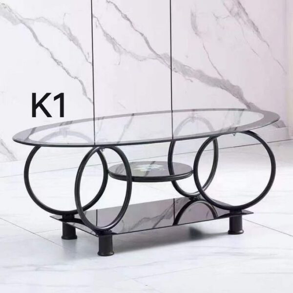 Table Vitré Central, Meuble De Maison, Table De Salon, Table De Chambre