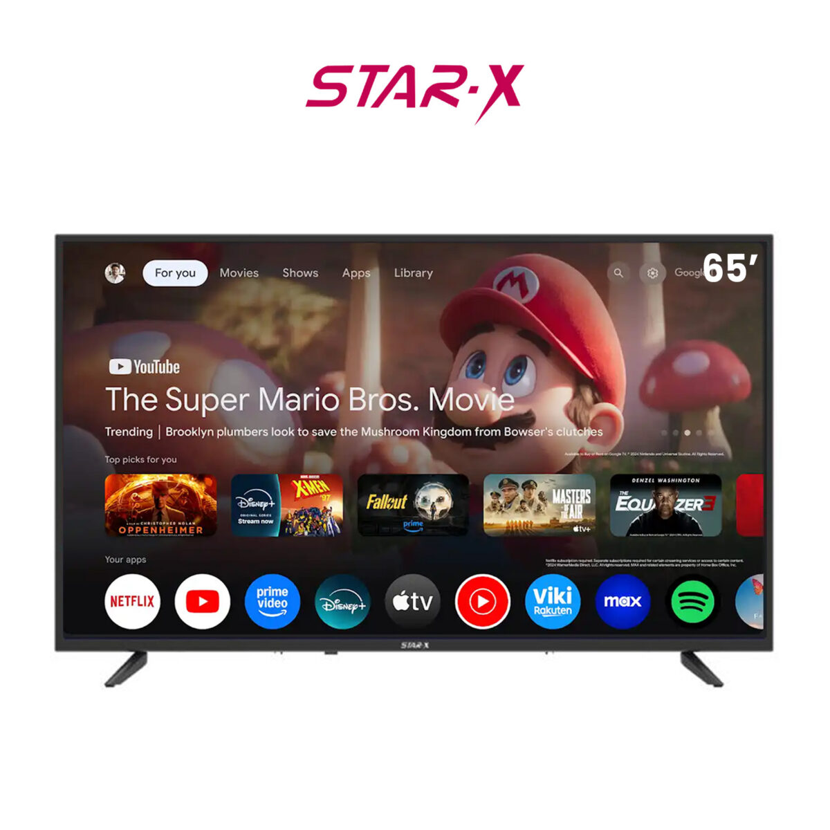 TELEVISEUR STAR X 65 » SMART GOOGLE TV 65UH680G