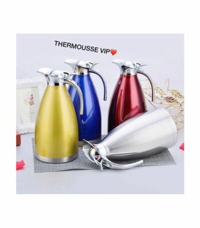 Thermos inox et noir 2 LITRES