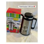 Thermos Isotherme 1l Inoxydable - Gris/Noir