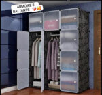 Vente Armoire 3 battants en plastique