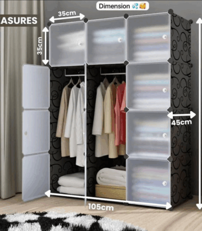 Vente Armoire 3 battants en plastique
