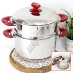 Vente Couscoussier 8L en Inox Dakarlux
