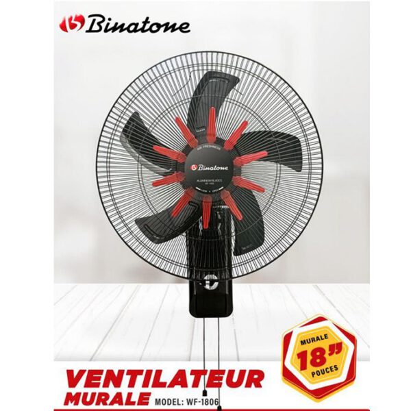 Ventilateur Binatone Mural 18 pouces WF – 1806