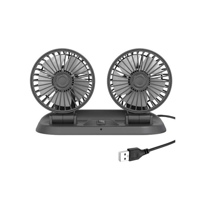 Ventilateur de refroidissement électrique pliant à double tête de voiture