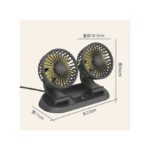 Ventilateur de refroidissement électrique pliant à double tête de voiture