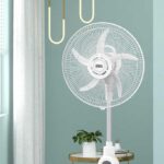Ventilateur de sol électrique Rechargeable, 16 pouces, réglable, ST-4004