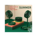 Ventilateur debout au sol rétractable, style: rechargeable