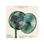 Ventilateur debout au sol rétractable, style: rechargeable