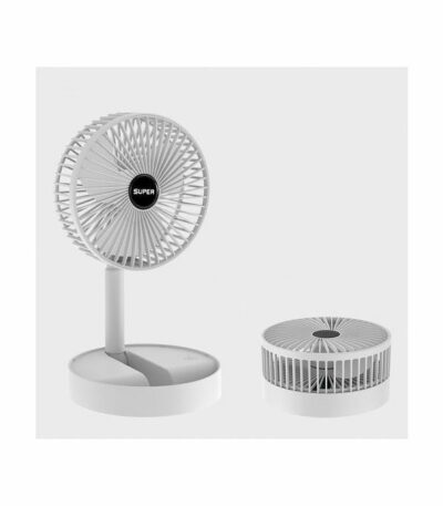 Ventilateur debout au sol rétractable, style: rechargeable