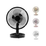 Ventilateur mini rechargeable- deux vitesses & câble de charge + batterie