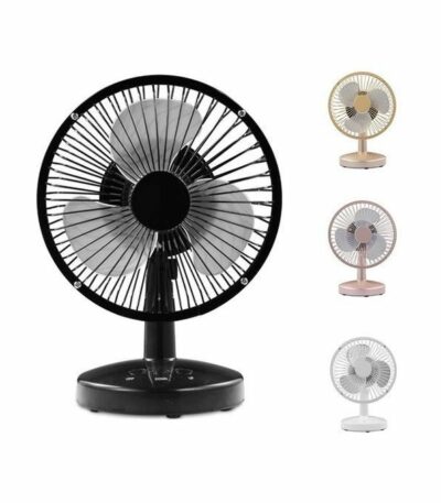 Ventilateur mini rechargeable- deux vitesses & câble de charge + batterie