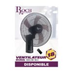 Ventilateur Mural 18″ Avec Télécommande – RWF-1805R-D - noir