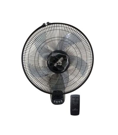 Ventilateur Mural 3 Réglages de Vitesse, Inclinaison Réglable avec Télécommande