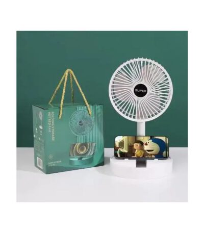 Ventilateur Portatif pliant télescopiques rechargeables USB avec boite cadeau B
