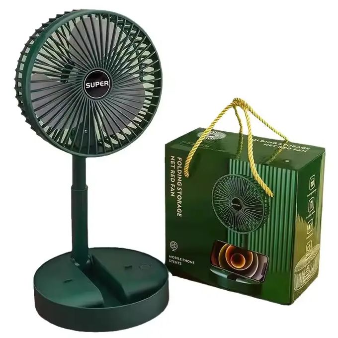 Ventilateur Portatif pliant télescopiques rechargeables USB avec boite cadeau V