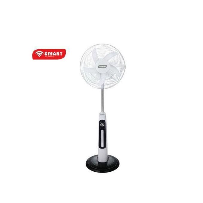 Ventilateur Rechargeable 16 pouces - STV-630 - Avec Télécommande - Blanc