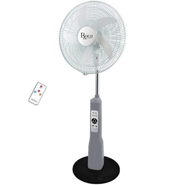 Ventilateur Rechargeable 18" Rsf-918 R-B Autonomie De 7h + Télécommande + Veilleuse